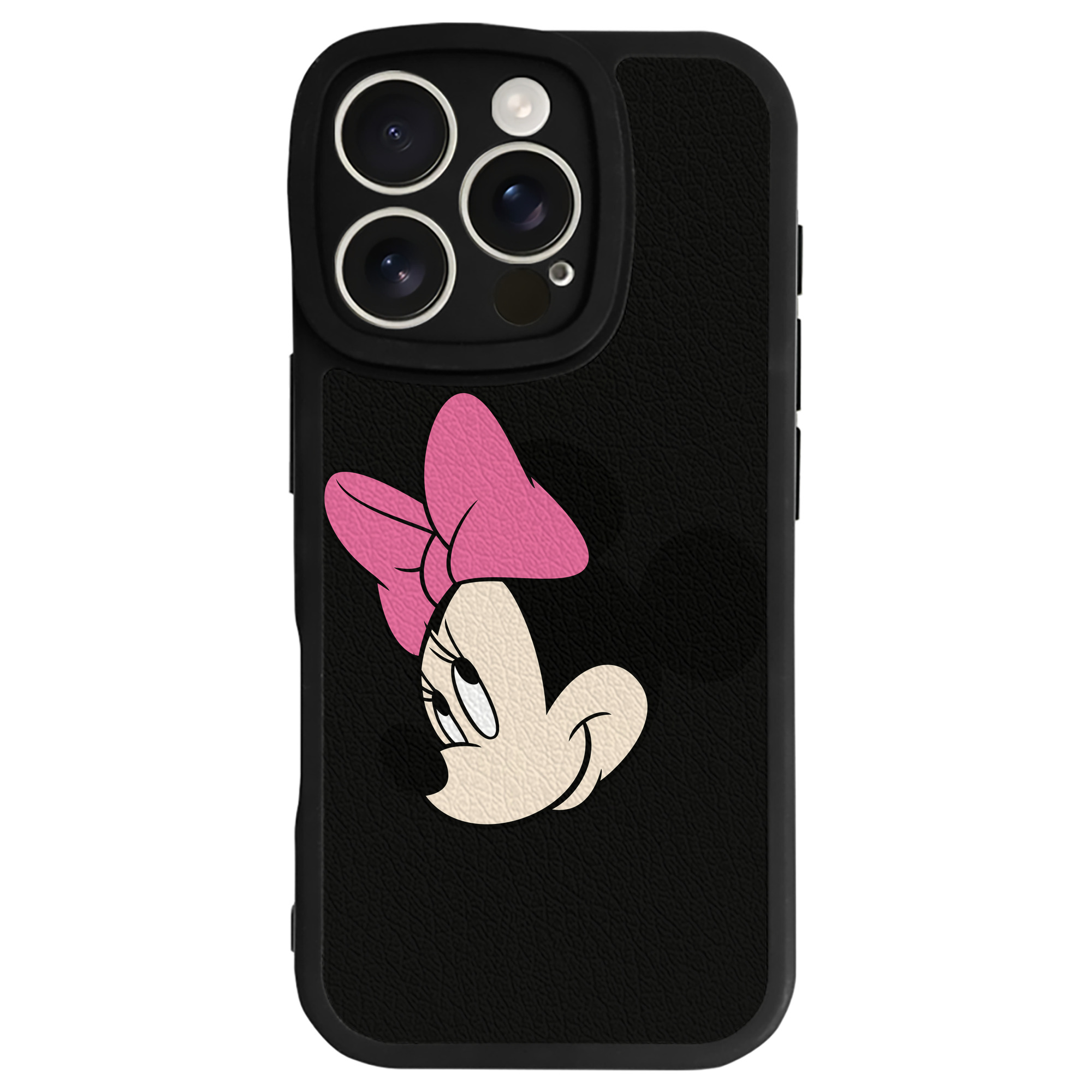 （画像用） ミッキーマウス Mickey Mouse 【iPhone 16シリーズ対応】シリコンスマホケース（レザー調） 材質：シリコン